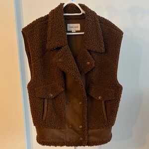 Tribal Brown Sherpa Vest